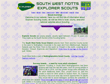 Tablet Screenshot of explorers.swnotts-scouts.org.uk